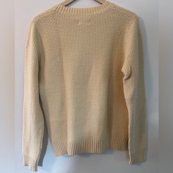 Gant Rugger Pastel Yellow Knit Crewneck Sweater - Picture 3 of 4